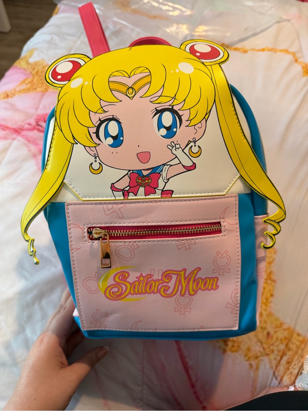 Mini Backpack - Pink/Blue/Yellow